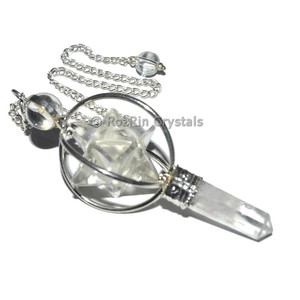 Fournisseur de Cristal Merkaba Étoile Crayon Pendules | Merkaba En Cristal Étoile Crayon Pendules - Product Image 1