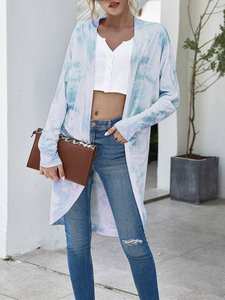 Atractivo traje de playa de verano para mujer, bata de rayón, tinte de corbata, Kimono bohemio de vacaciones - Product Image 5