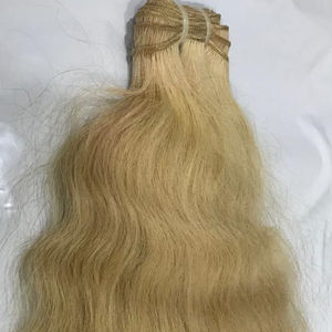 คุณภาพสูง 12A เกรดอินเดียใต้วัดต่อผมมนุษย์ธรรมชาติอิตาเลี่ยนหยัก 613 ห blond - Product Image 1
