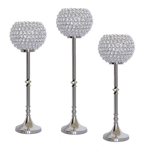 Soporte de vela de pilar de cristal y metal de lujo de diseño único para decoración del hogar-Calidad de exportación - Product Image 6