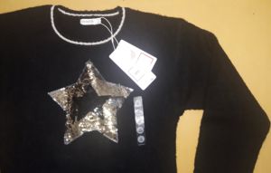 เสื้อสเวตเตอร์แขนยาวสำหรับวัยรุ่นหญิง แบรนด์แท้ คอลเลคชั่นฤดูหนาว สไตล์ลำลอง สวยหรู - Product Image 3