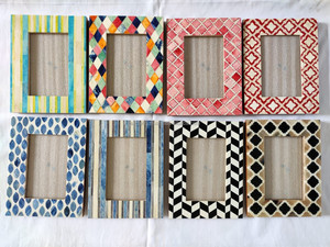 Marco de fotos de madera de estilo europeo de lujo gabinete muebles con incrustaciones de hueso para el hogar Hotel para dormitorio hogar Oficina sala de estar uso - Product Image 2