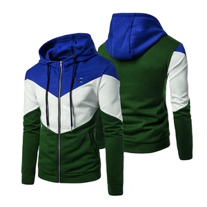 Sweat à capuche pour homme en denim d'hiver avec fermeture éclair, design personnalisé, logo sur mesure, dernière collection, prix d'usine - Haute qualité, 100% coton molletonné - Product Image 4