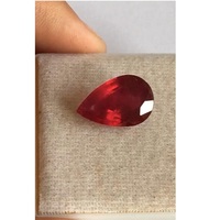 Rubis naturel rouge de qualité AAA, certifié IGI, taille poire, accessoires de bijouterie
