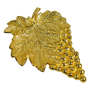 Multiple Designs <b>Trays</b> With <b>Gold</b> Finishing Design Leaf <b>Serving</b> <b>Tray</b> for Home Restaurant and Hotel Decor - Product Image 1