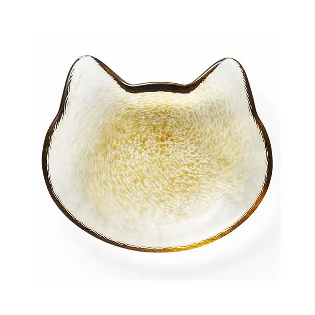 Hot Selling Cat Shaped Small Dish Simple, Modern Glassware coconeco craft Small Dish