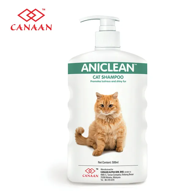 En çok satan promosyon öğe yüksek kaliteli etkili Aniclean kedi şampuanı temizlik ve hijyen tüm hayvanlar İçin malezya