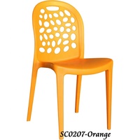 Chaise de salle à manger en plastique contemporaine et polyvalente pour l'intérieur et l'extérieur, idéale pour appartement, maison, bureau, cuisine, école, salle de sport, hôtel, restaurant