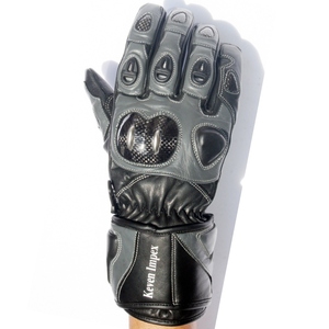 Gants de moto de course unisexes Keven Impex KI-201 en cuir de vachette respirant, imperméables et antidérapants, à doigts entiers, USA 2026 - Product Image 2