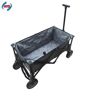 Kim loại bền bãi biển Xe đẩy giỏ hàng gấp Wagon cho trẻ em với bốn bánh cuộn <span class=keywords><strong>container</strong></span> OEM tùy chỉnh - Product Image 3