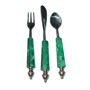 New Design White Grip Stainless Steel <b>Flatware</b> <b>Set</b> Spoon Frog Cutlery <b>Sets</b> for Restaurant, Hotels, House Fashionable - Product Image 4