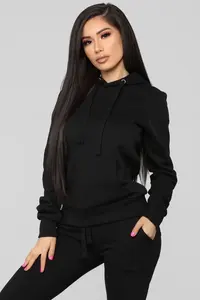 Sudadera con capucha de algodón de alta calidad para mujer, logotipo personalizado, técnicas de lavado ácido para la temporada de invierno, directamente del fabricante de la India - Product Image 2