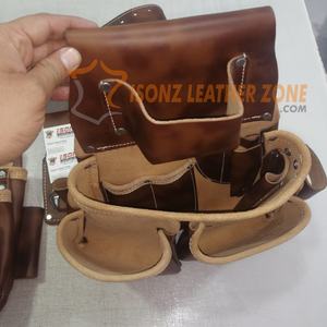 Electrician <b>Leather</b> <b>Tool</b> Belt Pouch Bag - Product Image 6