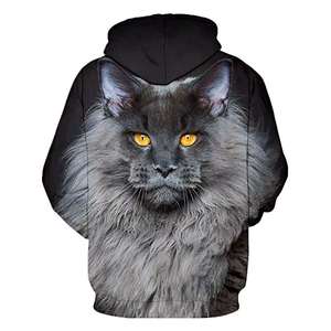 Unisex Winter 3D Cool Funny Graphics Pullover Hoodie 100% Organic Cotton Fleece Eco-Friendly Street Wear - Product Image 4