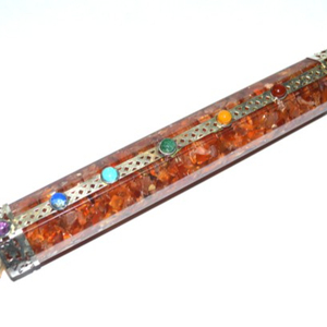 Best Value of Orgone Carnellian Chakra Wands : Orgone Carnellian Chakra Wands for Sale - Product Image 1