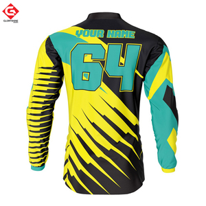Tenue de Moto Respirante et Respirante, Tenue de Course, Ensemble de Moto de Dirt Bike, Design Personnalisé, Chemises de Motocross de Course par Sublimation - Product Image 3
