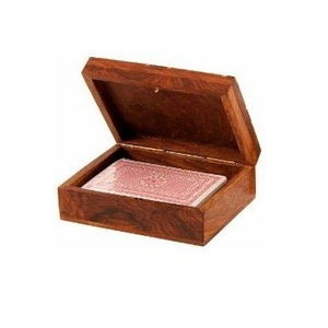 Natural solid custom wood flat and plain natural polish finishing wood card box rectangle wood box