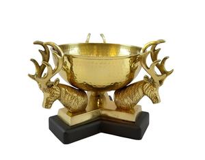 Metal Frutas secas Nuevos diseños Cuenco en forma Brillante Mesa dorada Decoración Utensilios de cocina Cuenco de dulces - Product Image 6