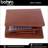 Dompet Pendek Kulit Asli Pria Mewah Vintage Berkualitas Premium dengan Logo yang Dapat Disesuaikan, Lapisan Katun, dan Fitur RFID Blocking.