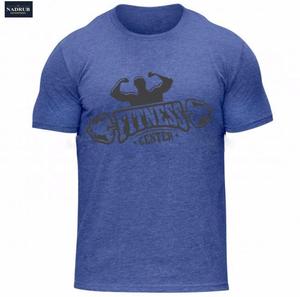 Conception personnalisée OEM T-shirt de fitness pour hommes de haute qualité 100% coton respirant coupe ajustée à manches courtes 220 grammes de tissu solide - Product Image 3