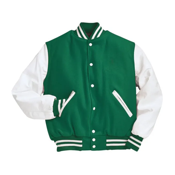 Drop shoulder Varsity College Letterman leather sleeve baseball Wool Best Quality Fashion unisex Jacket custom varsity jackets