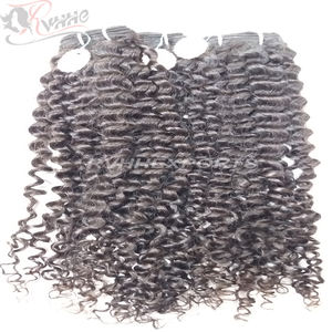Mèches de cheveux vierges ondulés, extensions de cheveux humains mouillés et ondulés, tissage bouclé traité à la vapeur 10a - Product Image 5