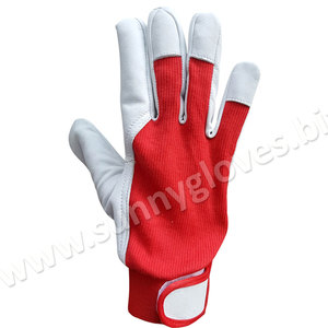Guantes de trabajo de cuero de vaca, protectores de mano personalizados, mejor oferta, 2019 - Product Image 3