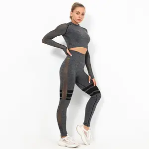 Fitness Wear Yoga Apparels Women Outdoor Seamless Gym Wear Sets Blank Sports Yoga Bra And Leggings Set For Wholesale