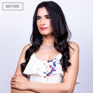 Extensiones de Cabello Remy Indio Tyagi con Clip, Set de Una Pieza y Set de 7 Piezas con Empaque, Venta al Por Mayor - Product Image 1