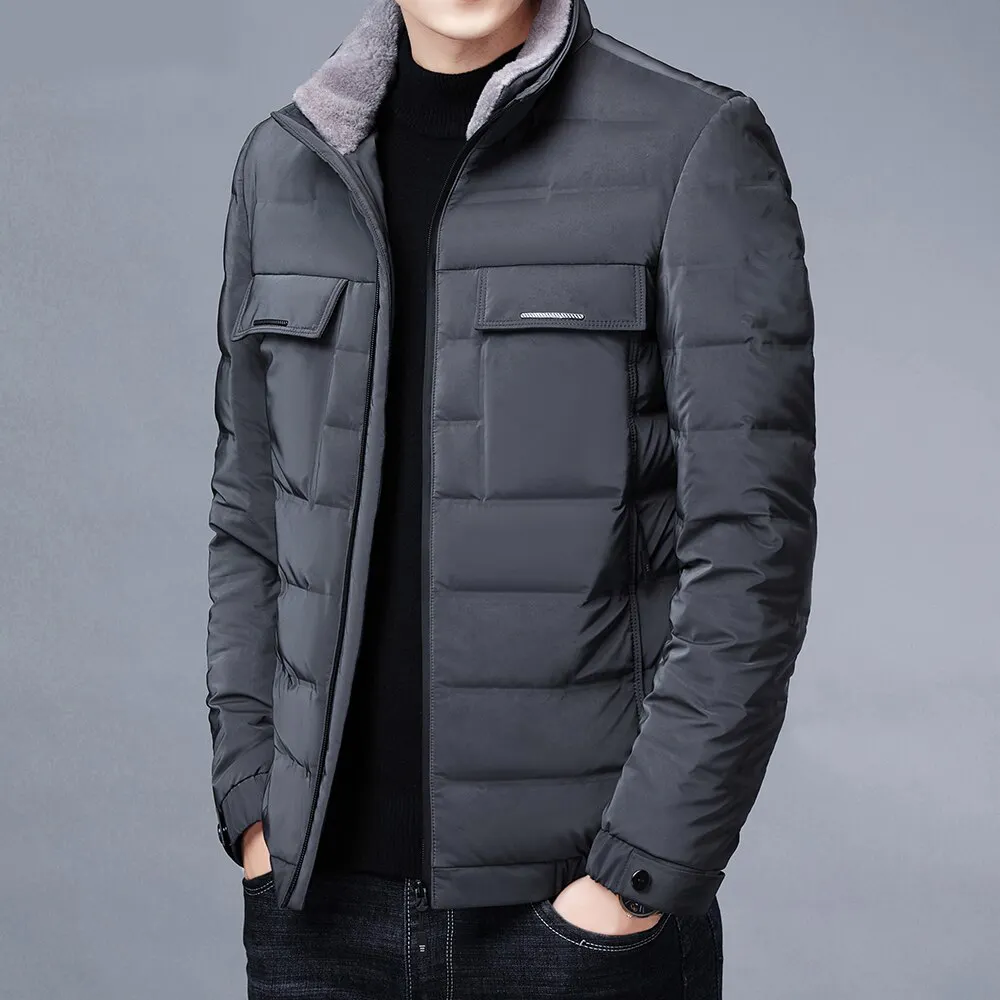 Coat Outwear Quilted Men Bomber Padded Parka Jacket Puffer Bubble Bubble Jacket Shell for Winter High Qualiy 2021 Nylon / Cotton