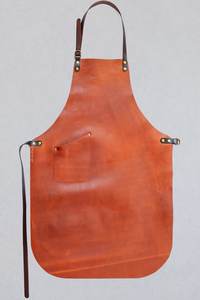 Delantales de piel de becerro para hombre y mujer, Color marrón, piel de becerro auténtica, multifuncional, trabajo, 58 cm de longitud, 86 cm de altura, CE ISO - Product Image 3