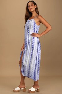 2021 recién llegado de verano para mujer, vestido Sexy sin mangas, ropa informal de playa larga con tinte de corbata, cintura Natural, productos de gran oferta - Product Image 4