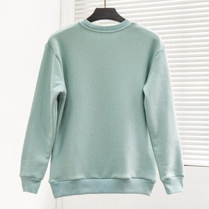 Sweat-shirt à capuche surdimensionné en coton de qualité supérieure, style streetwear, manches longues, couleur pastel, col rond, pour femme, service OEM - Product Image 2