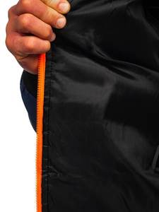 Blouson d'aviateur d'hiver pour hommes en toile tissu imperméable et écologique col montant à capuche pour l'extérieur surdimensionné vente en gros OEM - Product Image 6