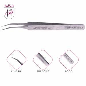 แหนบต่อขนตาสเตนเลส12มม.,แหนบต่อขนตาสเตนเลสมืออาชีพฉลากส่วนตัว35องศา - Product Image 5