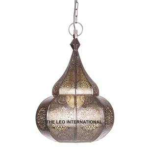 De metal marroquí, lámpara colgante - Product Image 1