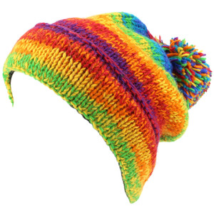 Gorros de invierno con pompón personalizados, venta al por mayor - Product Image 3