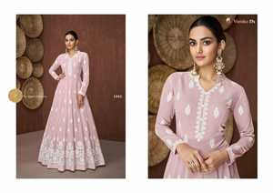 Chikankari-vestido Anarkali de edición exclusiva para mujer, vestido femenino de serie, Anarkali Kurti - Product Image 4