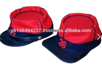 Nuevo Diseño, Venta al por Mayor, Hechos a Mano, Logotipo Personalizado, Tela 100% Lana, Uniforme Rojo, Reproducción de Gorras Kepis de la Guerra Civil