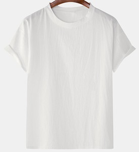 T-shirt à col rond pour hommes avec des couleurs accrocheuses 100% coton différentes tailles vêtements de sport décontractés toutes saisons - Product Image 4