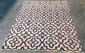 Alfombra hecha a mano para sala de estar, tapete liso rectangular, persa, 100% lana cortada, 34648 10F - Product Image 4