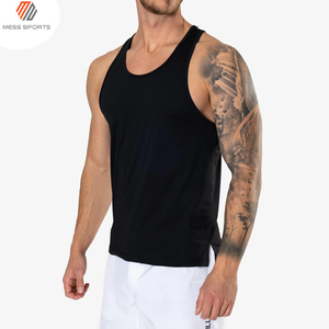 Whole Sale Men's Wear 100% Polyester Cotton Mesh fabric Quick Dry Tank Top Men's <b>Running</b> <b>Singlet</b> - Product Image 4