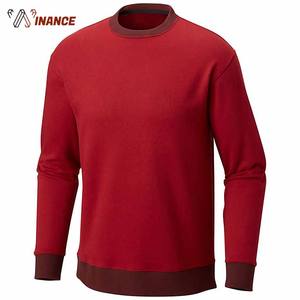 เสื้อสเวตเตอร์คอกลมของผู้ชายผ้าฝ้าย100% ผ้าฟลีซป้องกันการหดตัว XS ขนาด ODM สำหรับฤดูหนาวโลโก้ตามสั่ง - Product Image 1