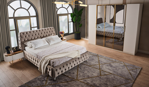 Muebles de sala de estar hechos a medida, conjunto de casa completa, conjunto de boda de tela de lujo, conjunto de sofás de estilo europeo - Product Image 6