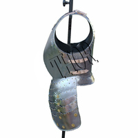 Veste de collection en acier calibre 18, armure, finition argent et laiton, costume de chasseur du chevalier, collection