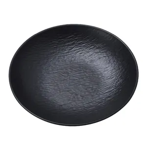 Simple and elegant stone-patterned melamine bowl that complements traditional modern melamine bowls
