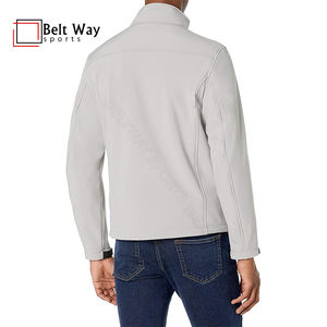 Chaqueta de invierno de concha blanda para exteriores para hombre, resistente al viento, impermeable, transpirable, con cierre de cremallera, estilo informal, servicio OEM disponible - Product Image 6