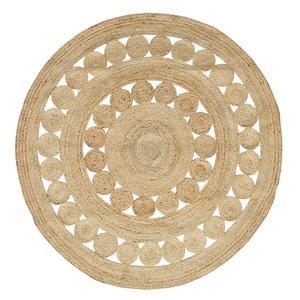 Tapis rond décoratif en Jute naturelle, nouvelle mode, cousu à la Machine, accessoire rond pour salon, maison et hôtel - Product Image 1