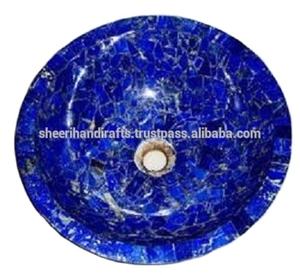 อ่างทำโดยโมเสคการออกแบบล่าสุดการผลิตอินเดียชามอ่าง/เรืออ่างล้างจานซับอ่างล้างจานหลุมเดียว BS000008ใน; 34648 - Product Image 4