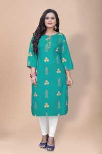 Kurtis Dames Coton Reyon Femmes Anarkali Dernier Design De Mode Prêt À Porter Bas Prix Avec Dupatta Jackate Robe Indienne Vêtements En Gros - Product Image 3